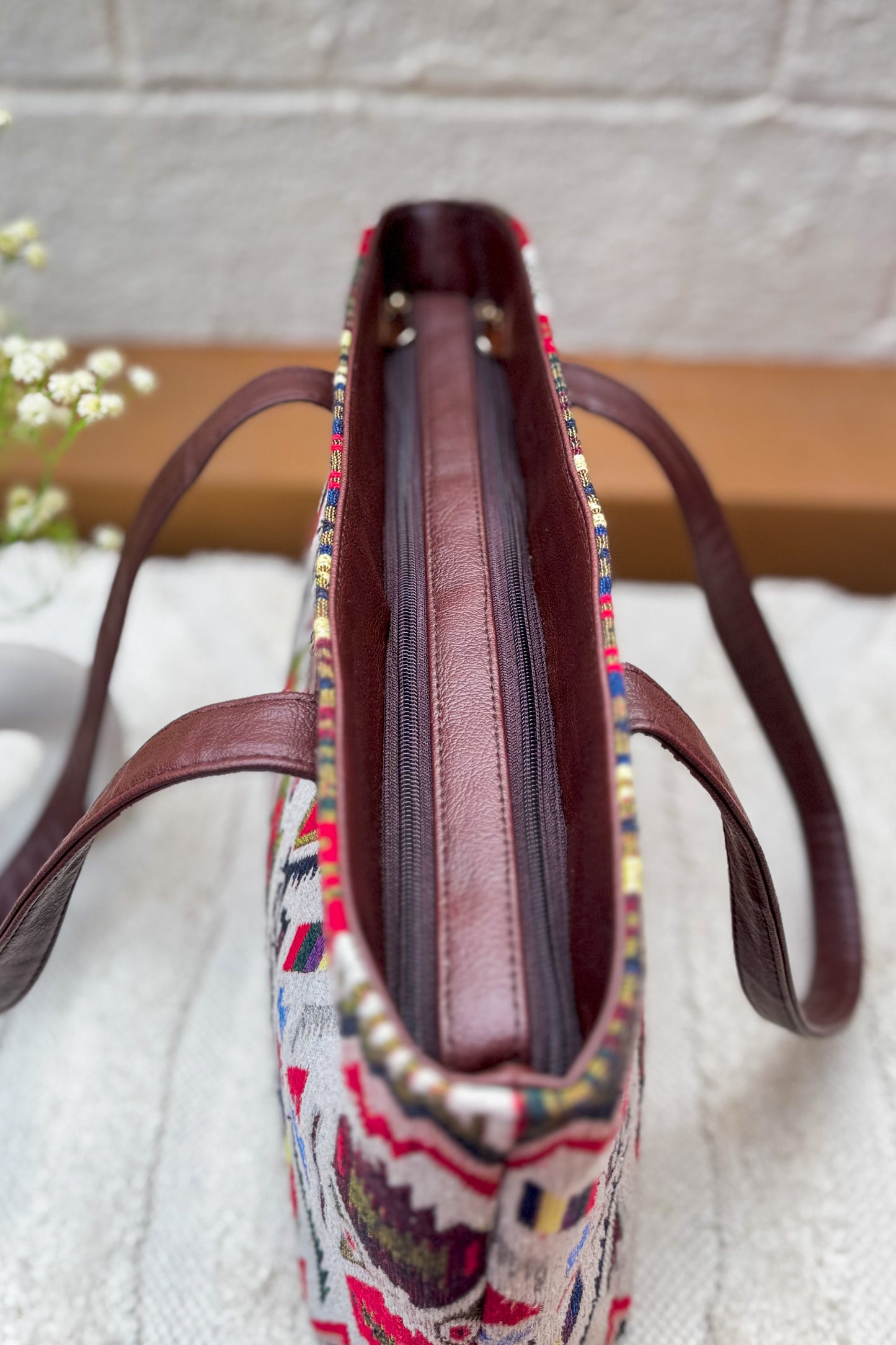 Tribal Tote Bag - White