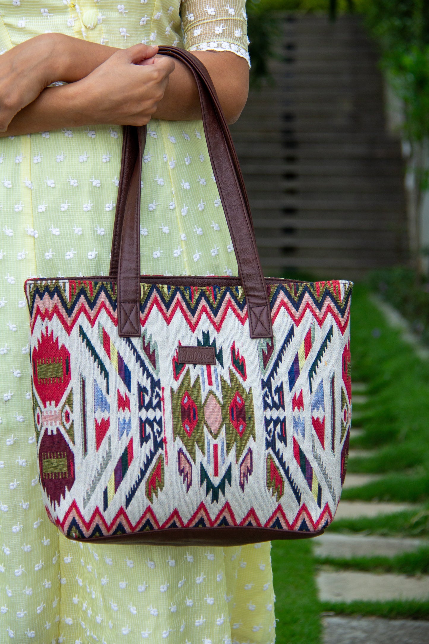 Tribal Tote Bag - White