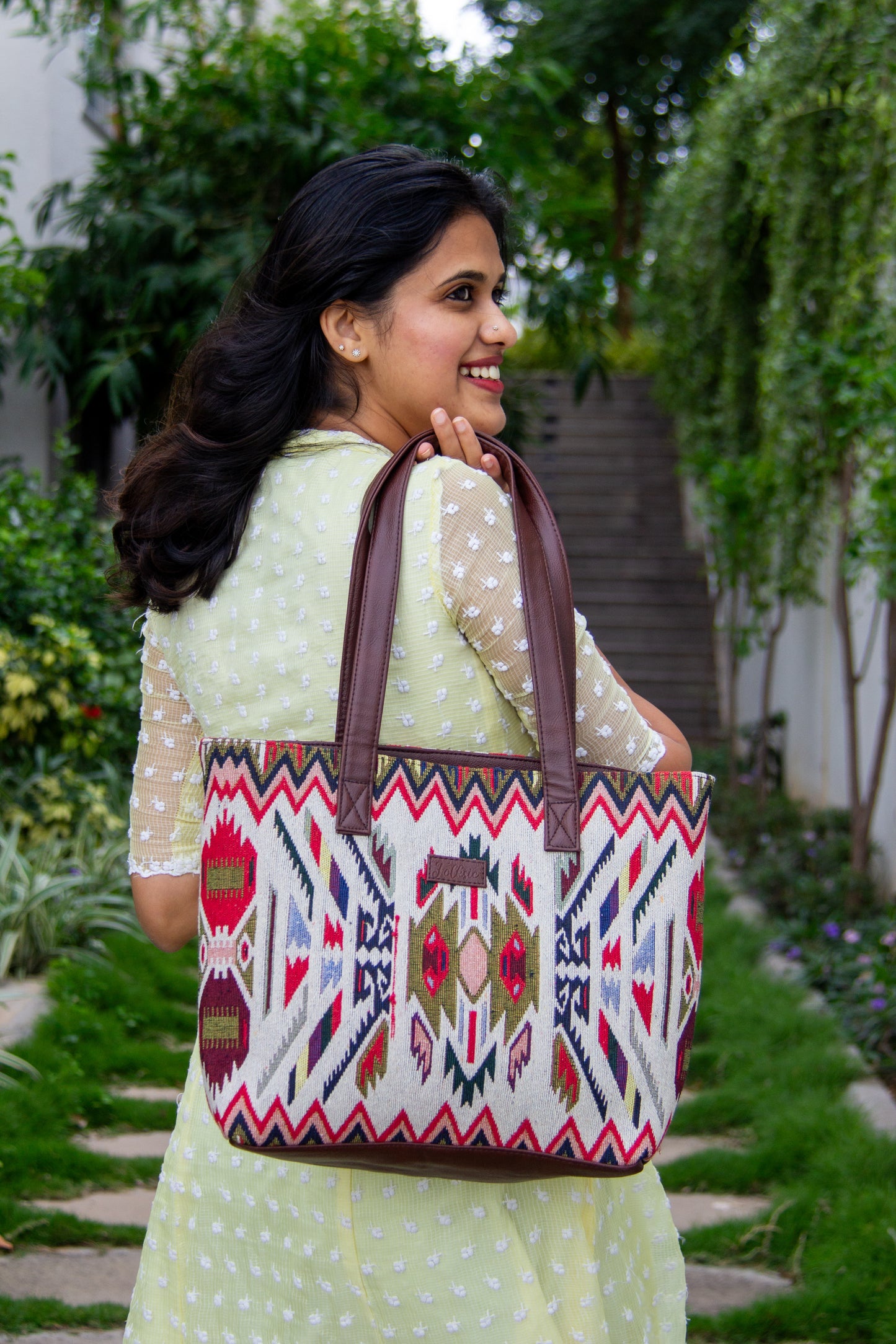 Tribal Tote Bag - White