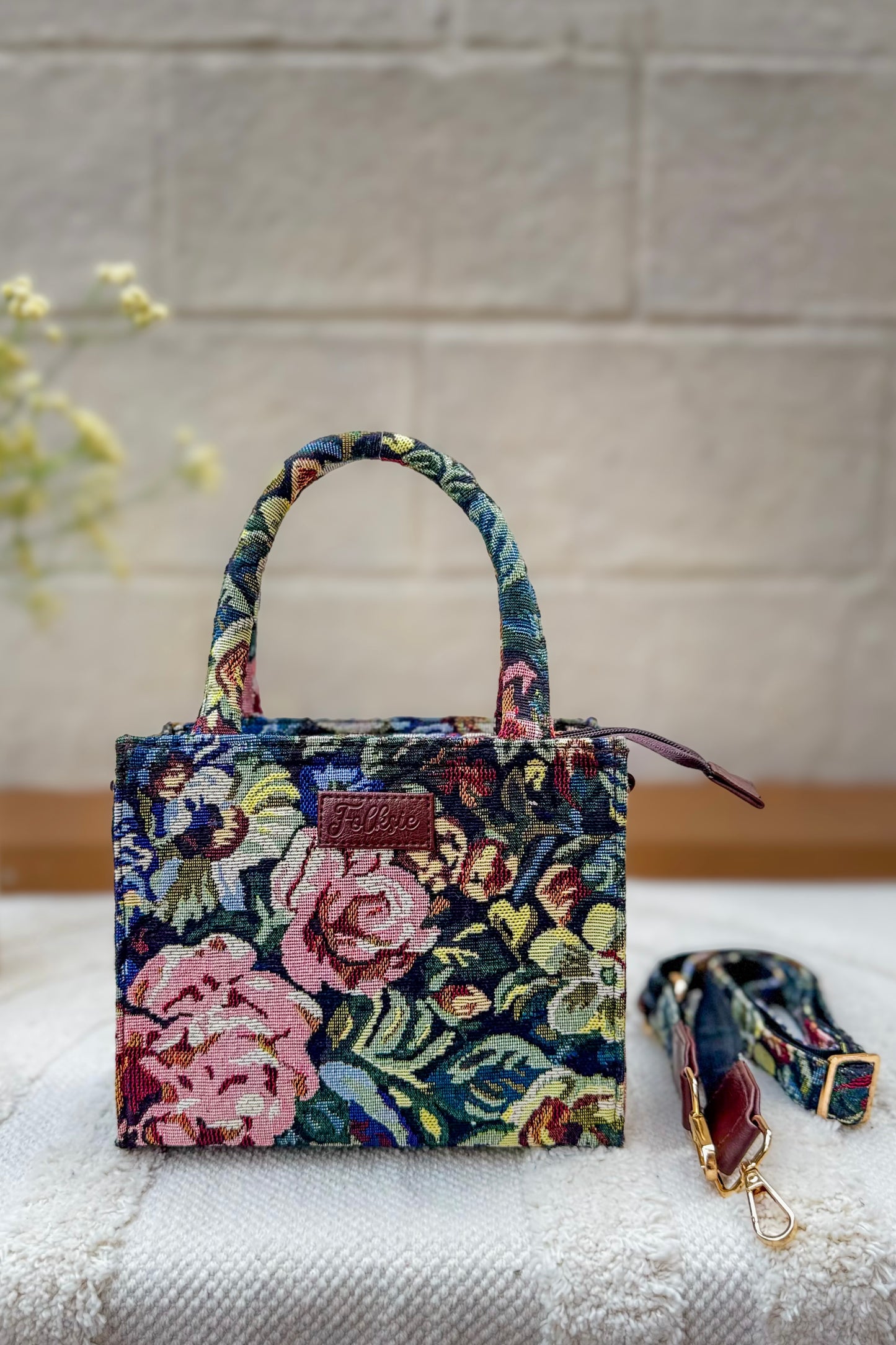 Floral Box Sling Bag