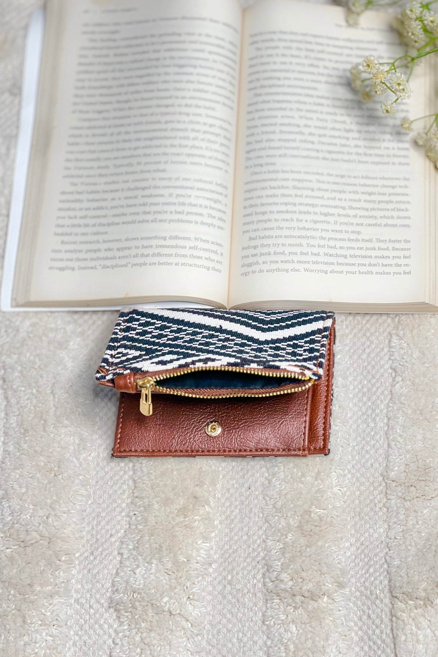 Black Tribal Mini Wallet