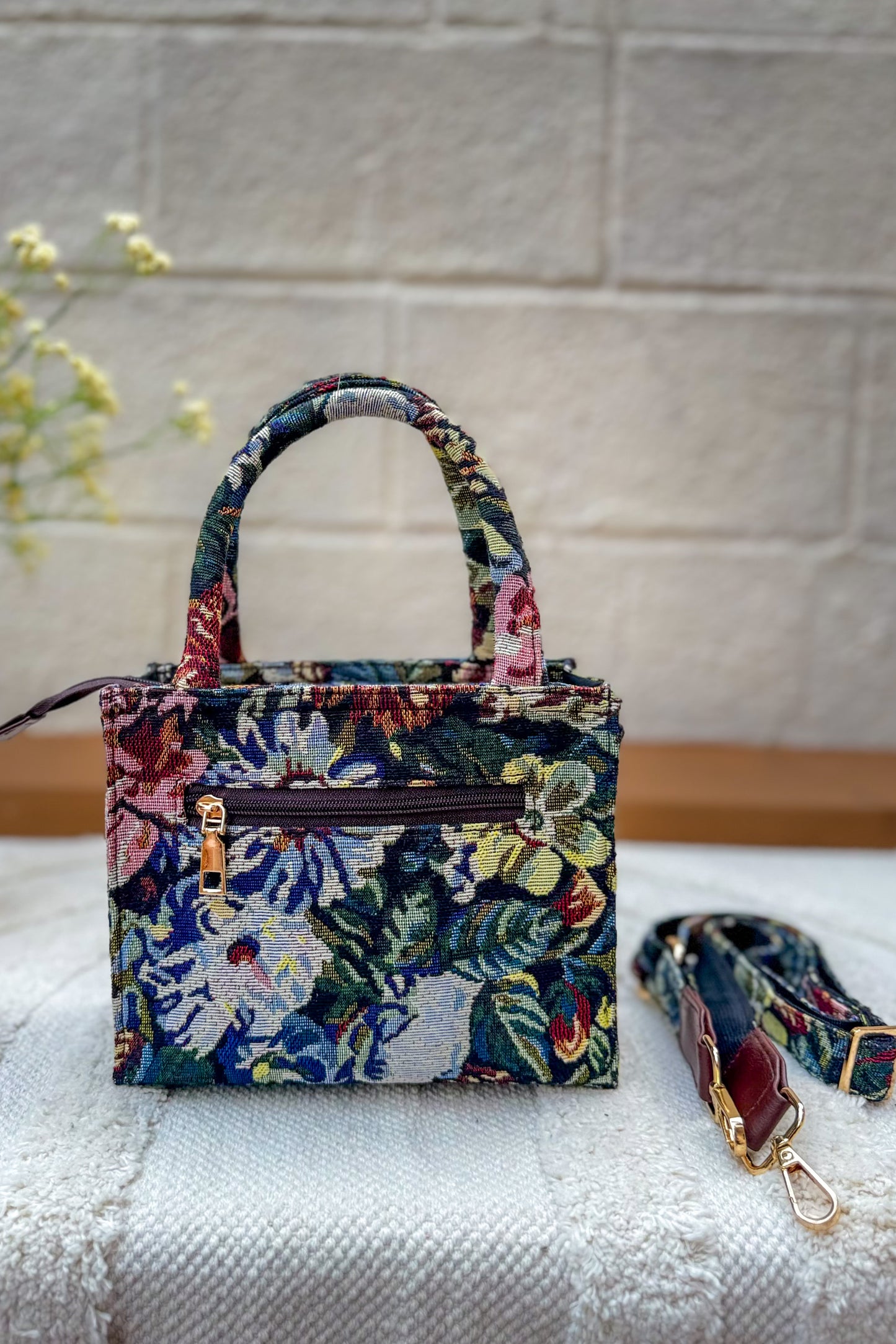Floral Box Sling Bag
