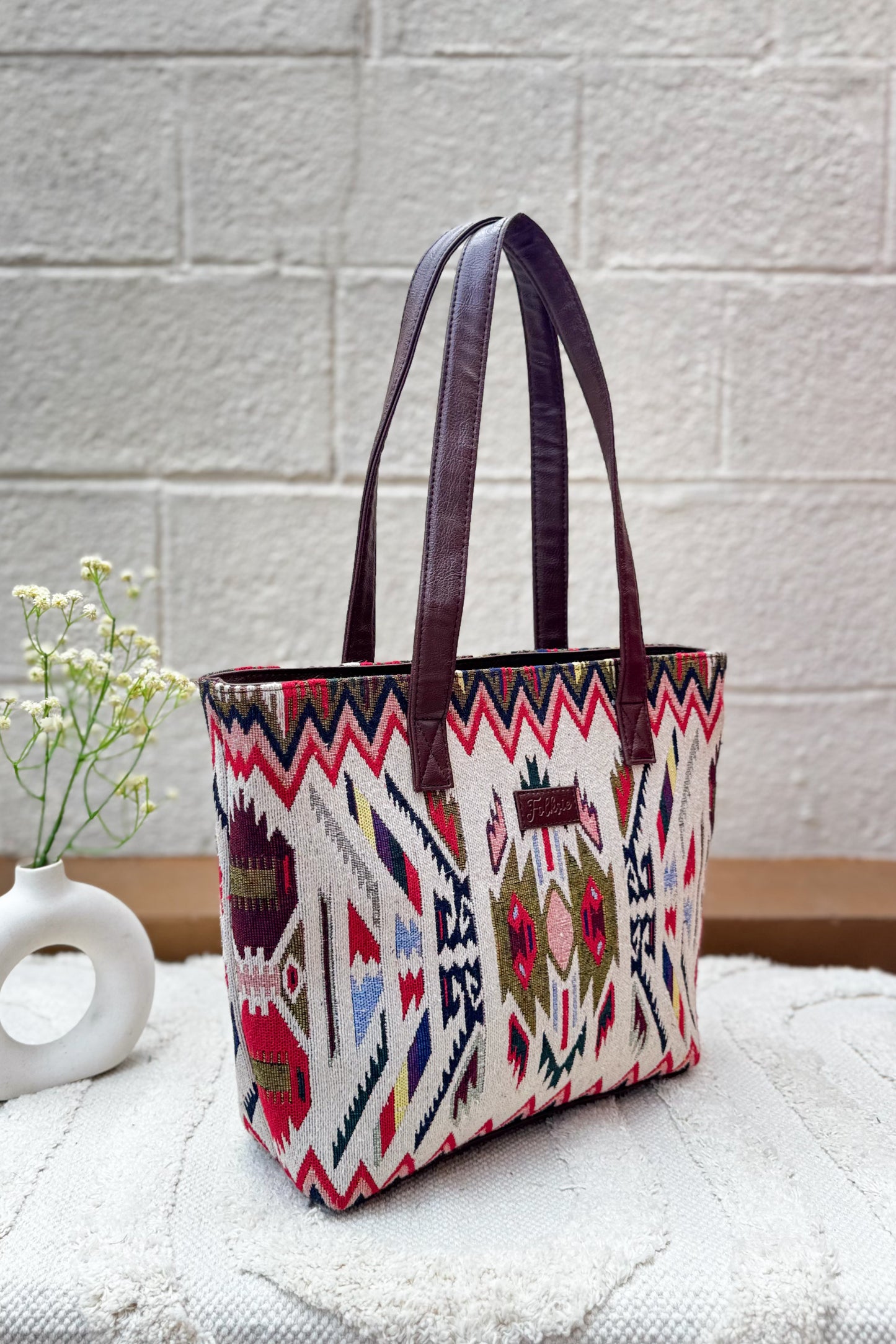 Tribal Tote Bag - White