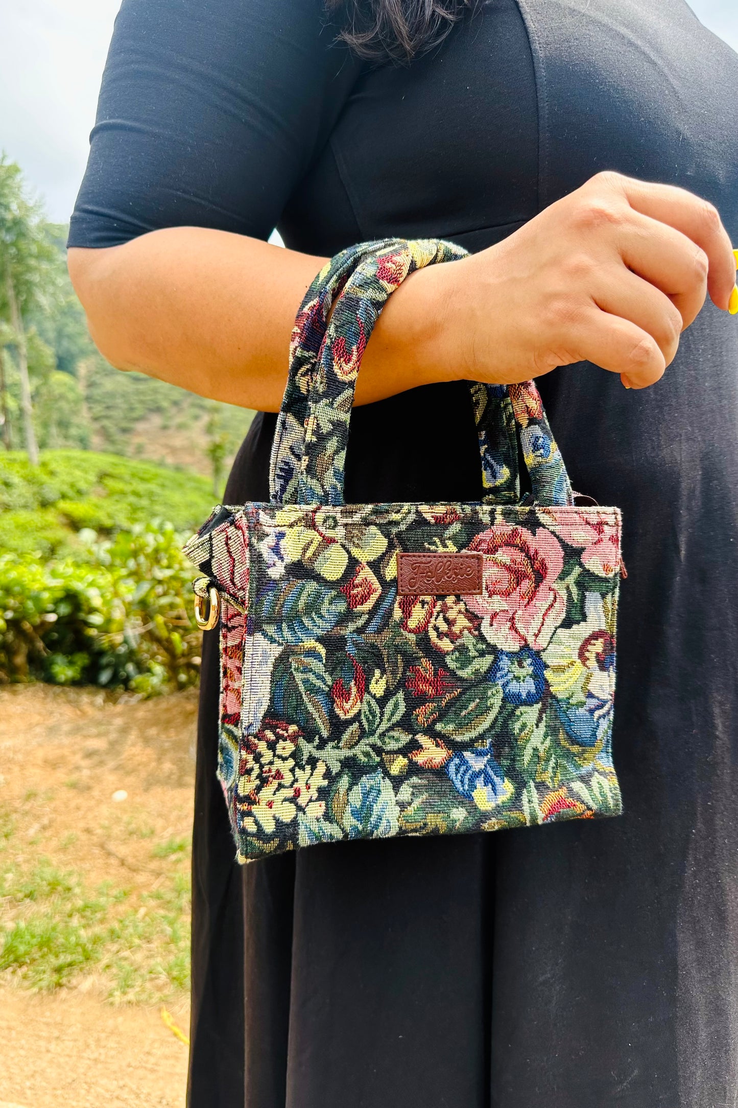 Floral Box Sling Bag