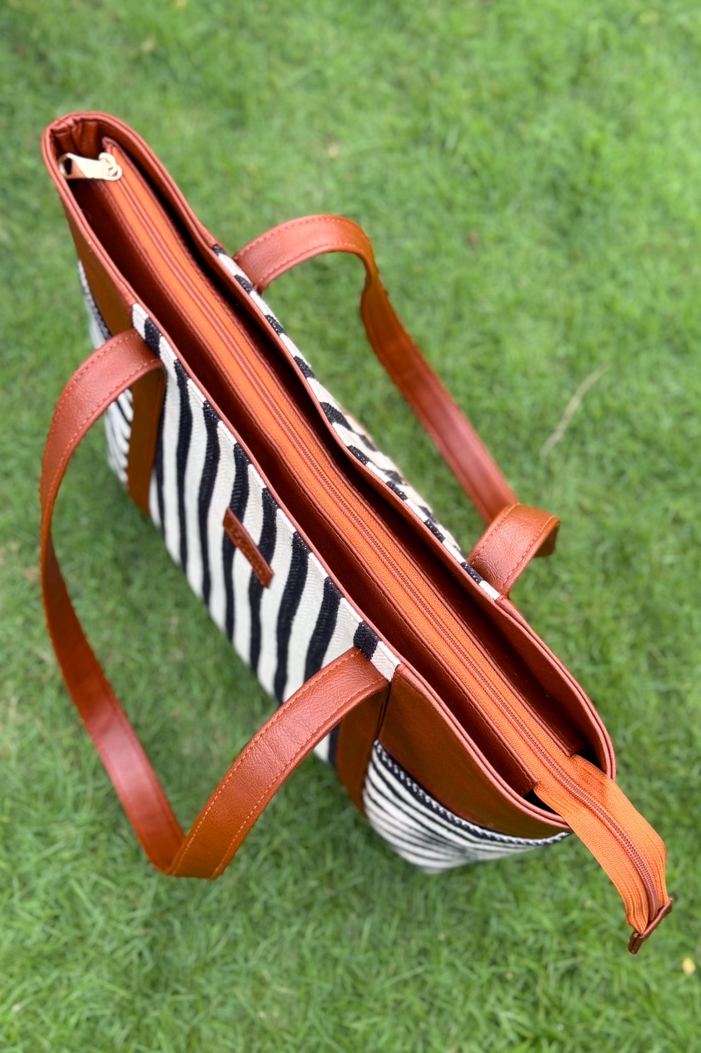 Striped Daily Tote