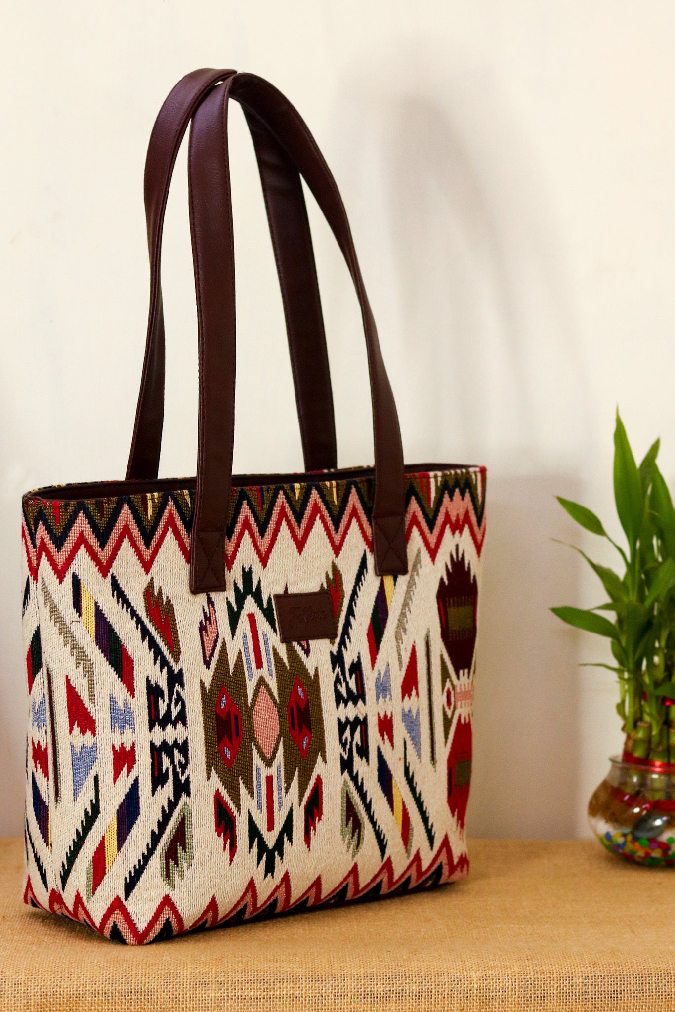 Tribal Tote Bag - White