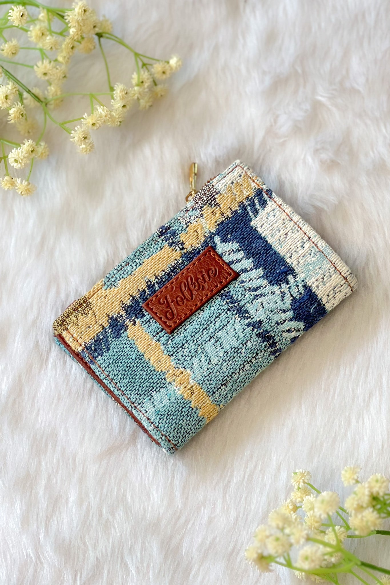 Vintage Blue Mini Wallet