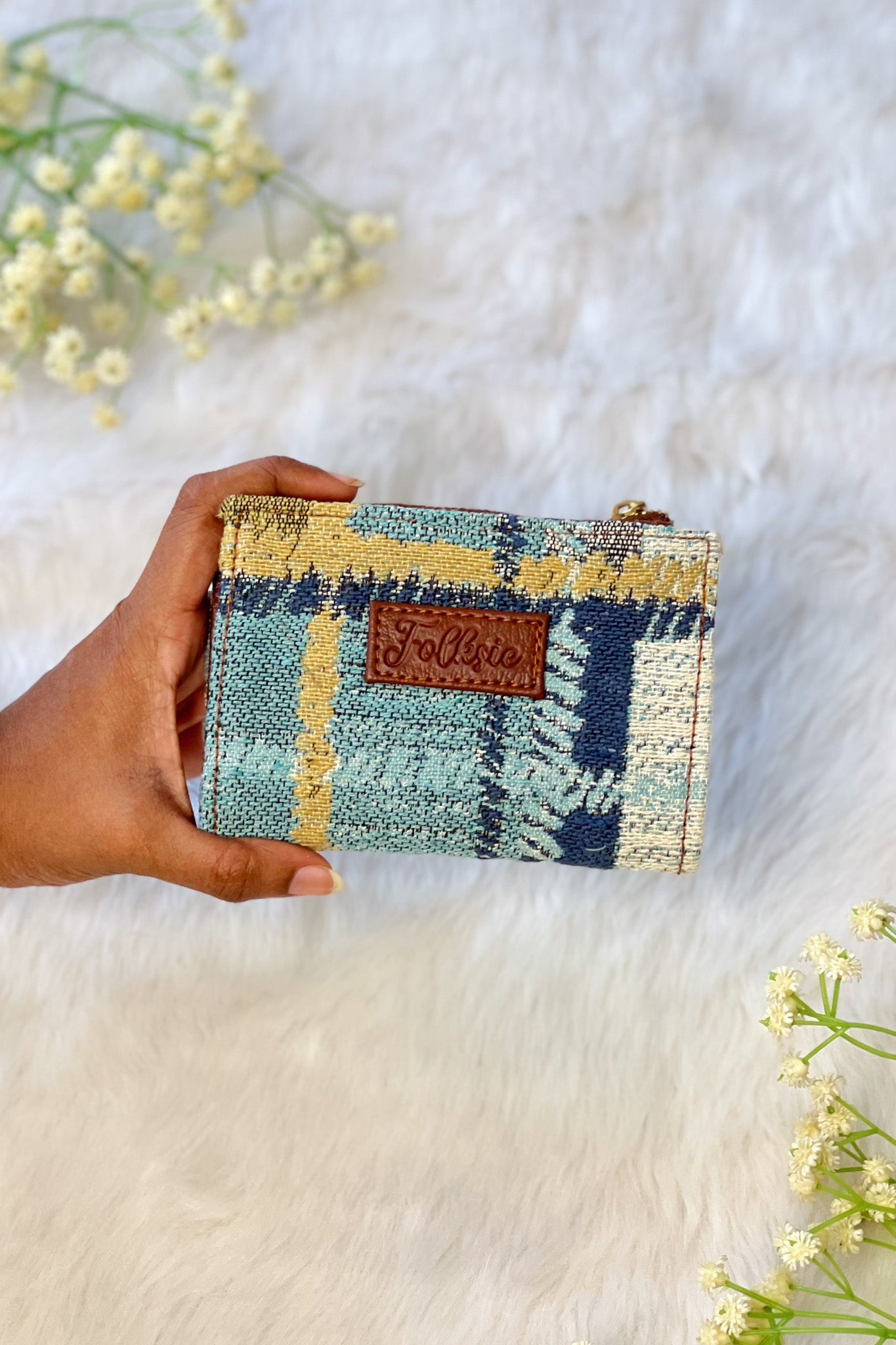 Vintage Blue Mini Wallet