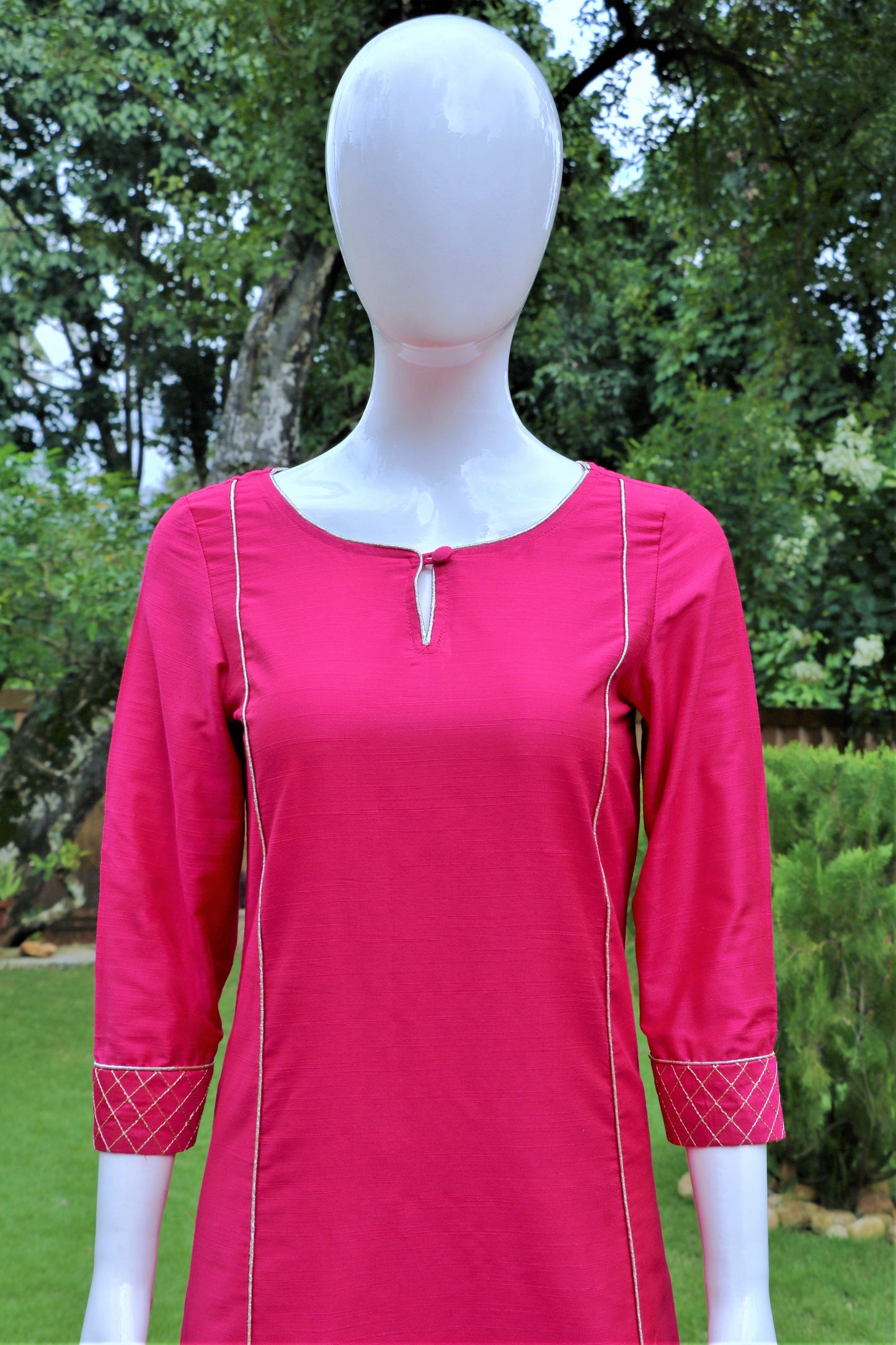 Fuchsia Pink Kurta & Palazzo