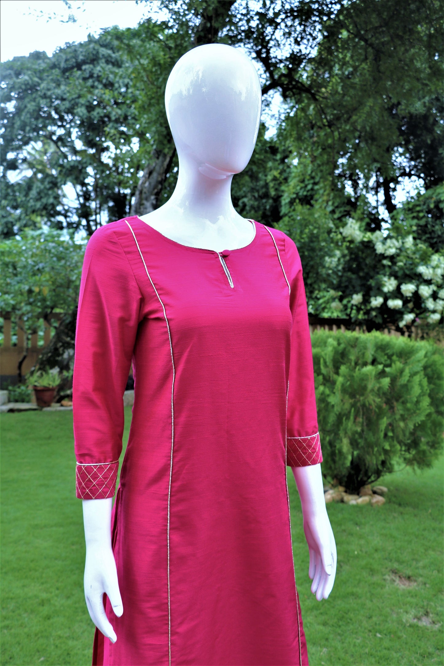Fuchsia Pink Kurta & Palazzo