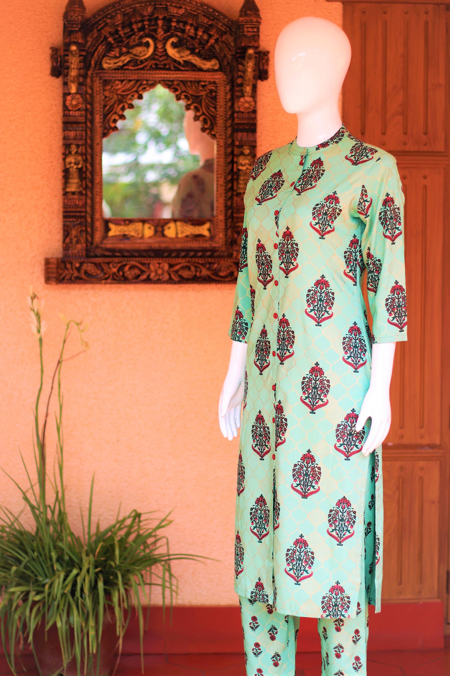 Mint Kurta & Parallel Palazzo Set