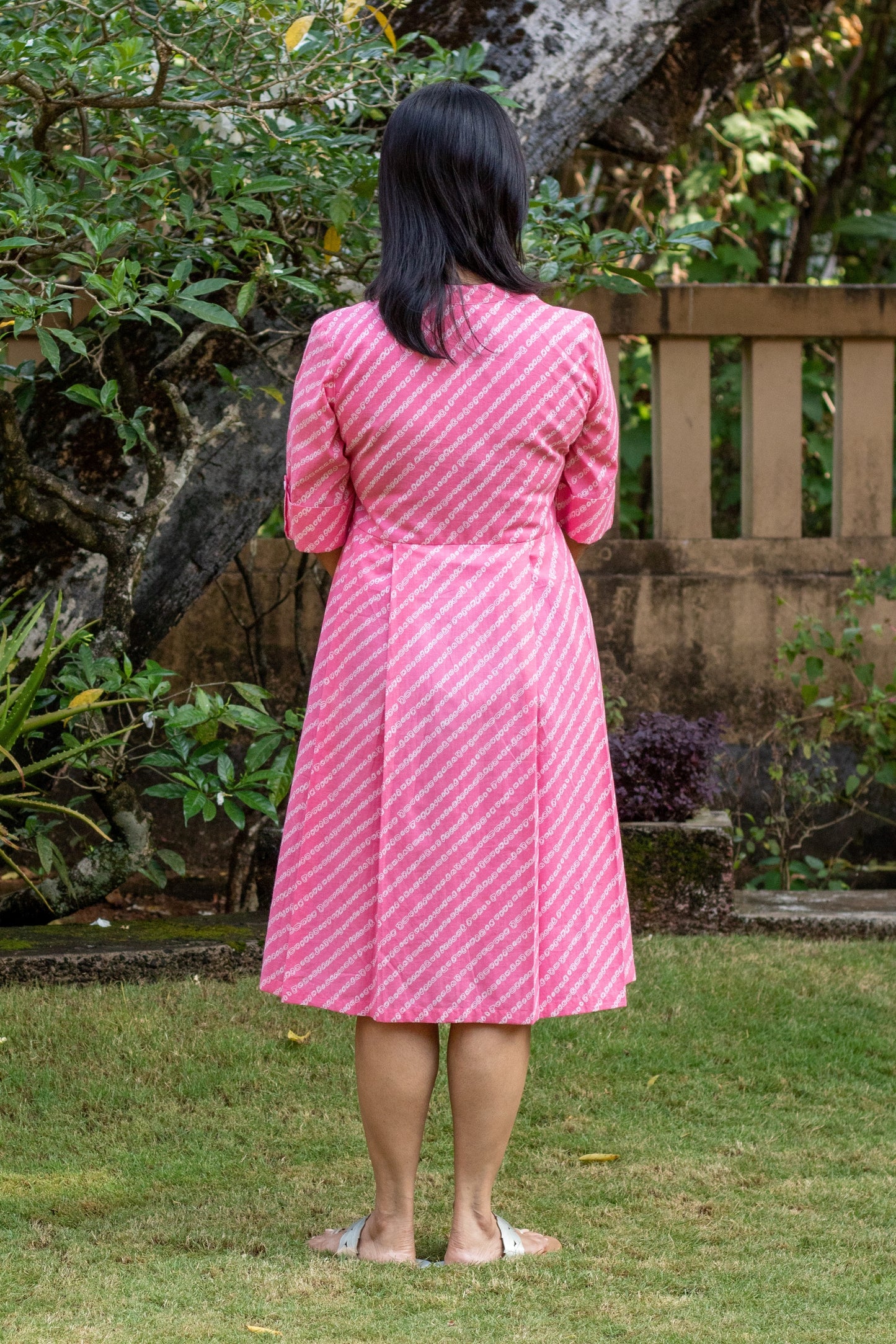 Pink Fit & Flare Dress