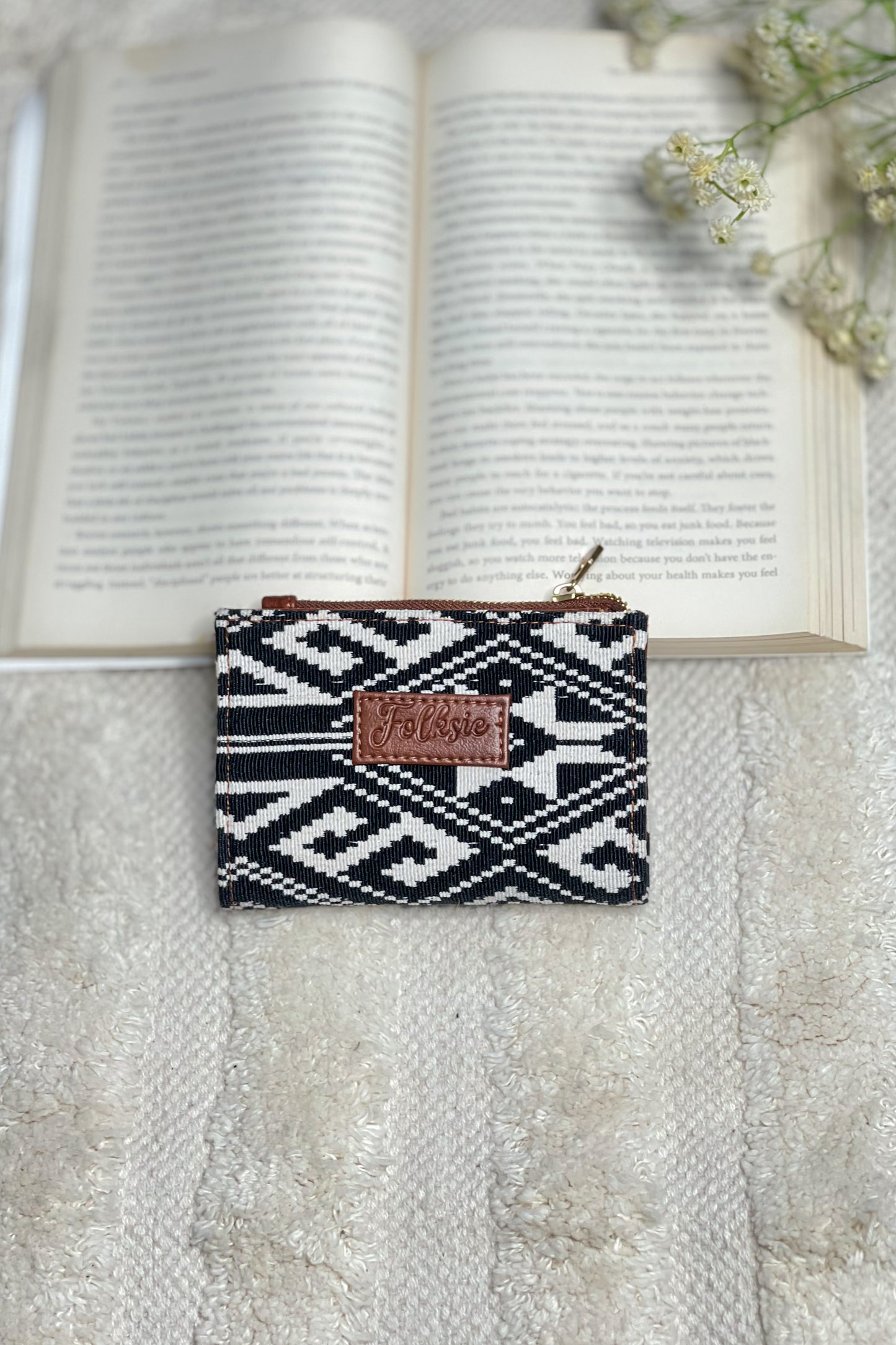 Black Tribal Mini Wallet