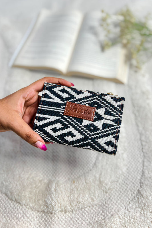 Black Tribal Mini Wallet