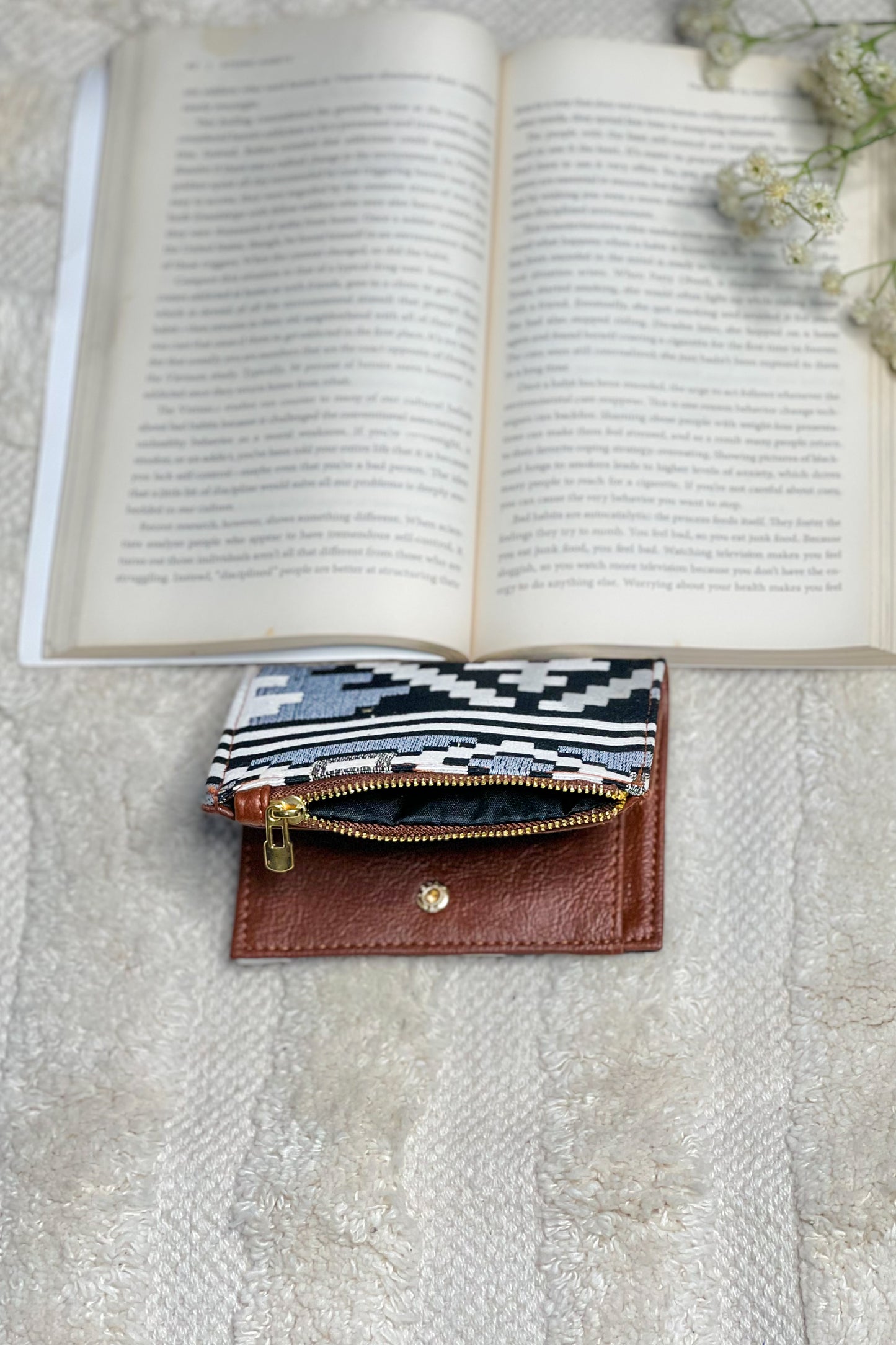 Black Aztec Mini Wallet
