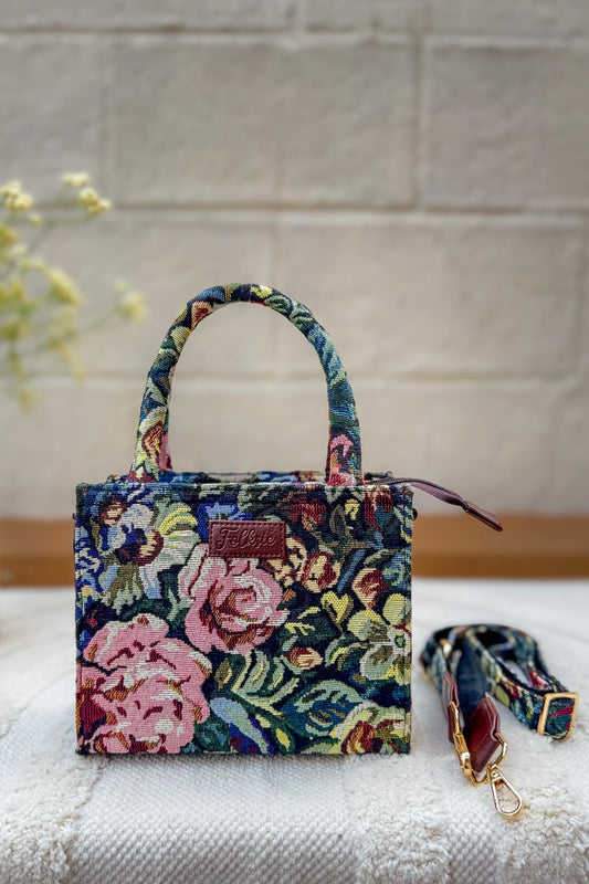 Floral Box Sling Bag