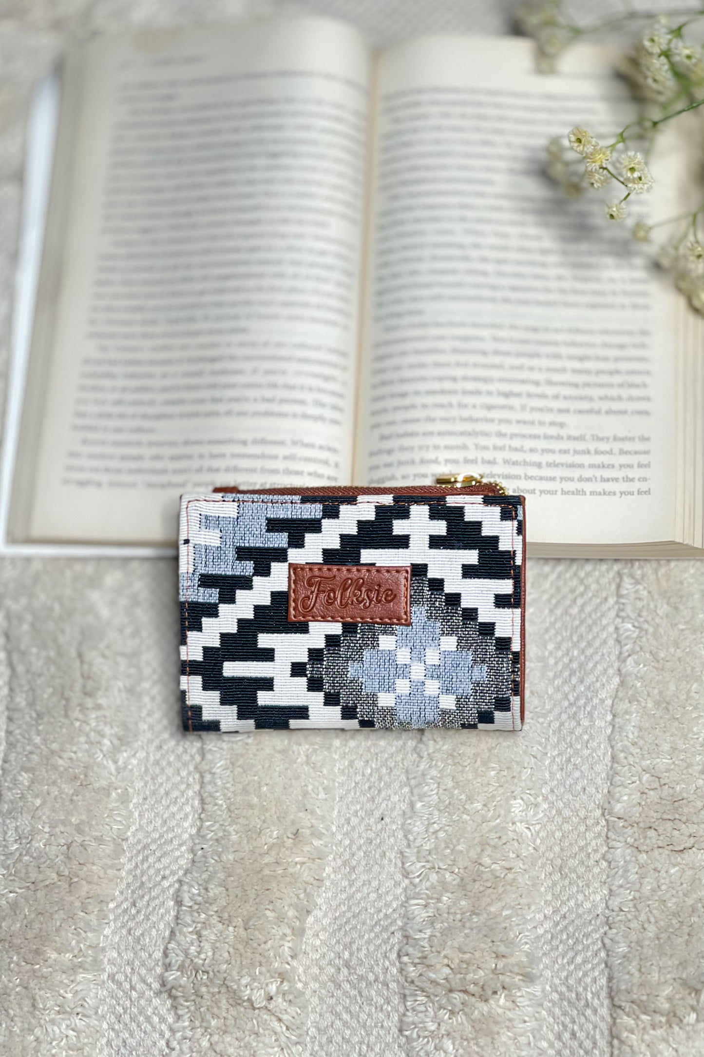 Black Aztec Mini Wallet