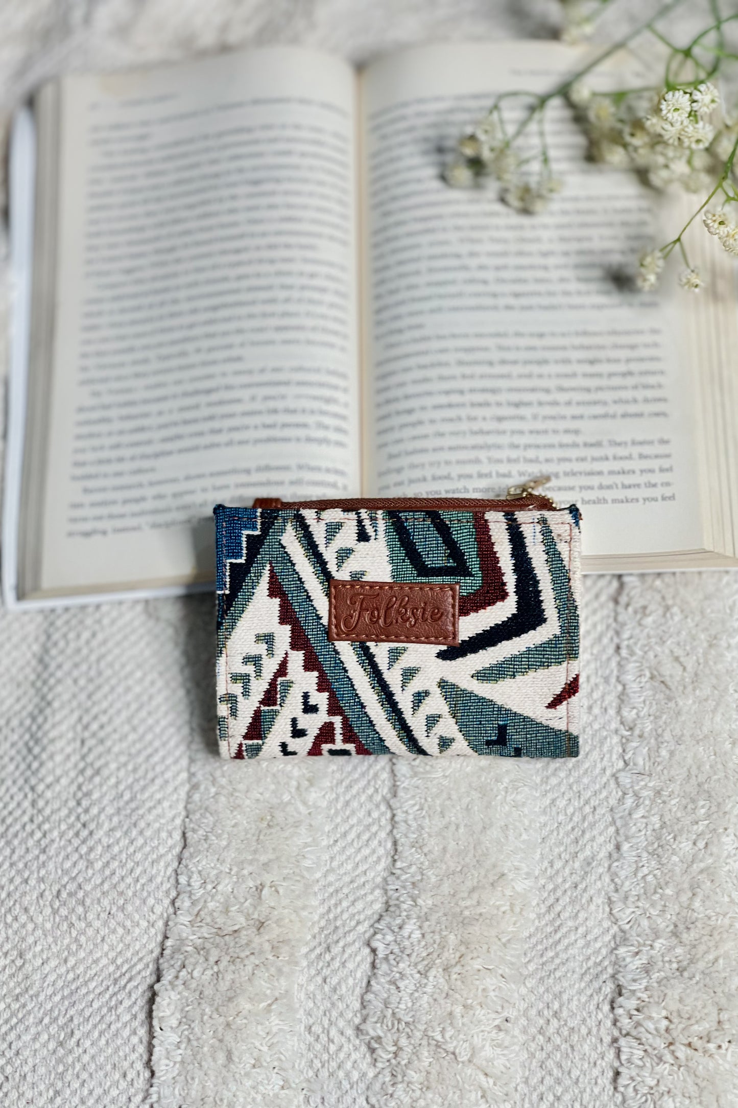 Teal Mirage Mini Wallet