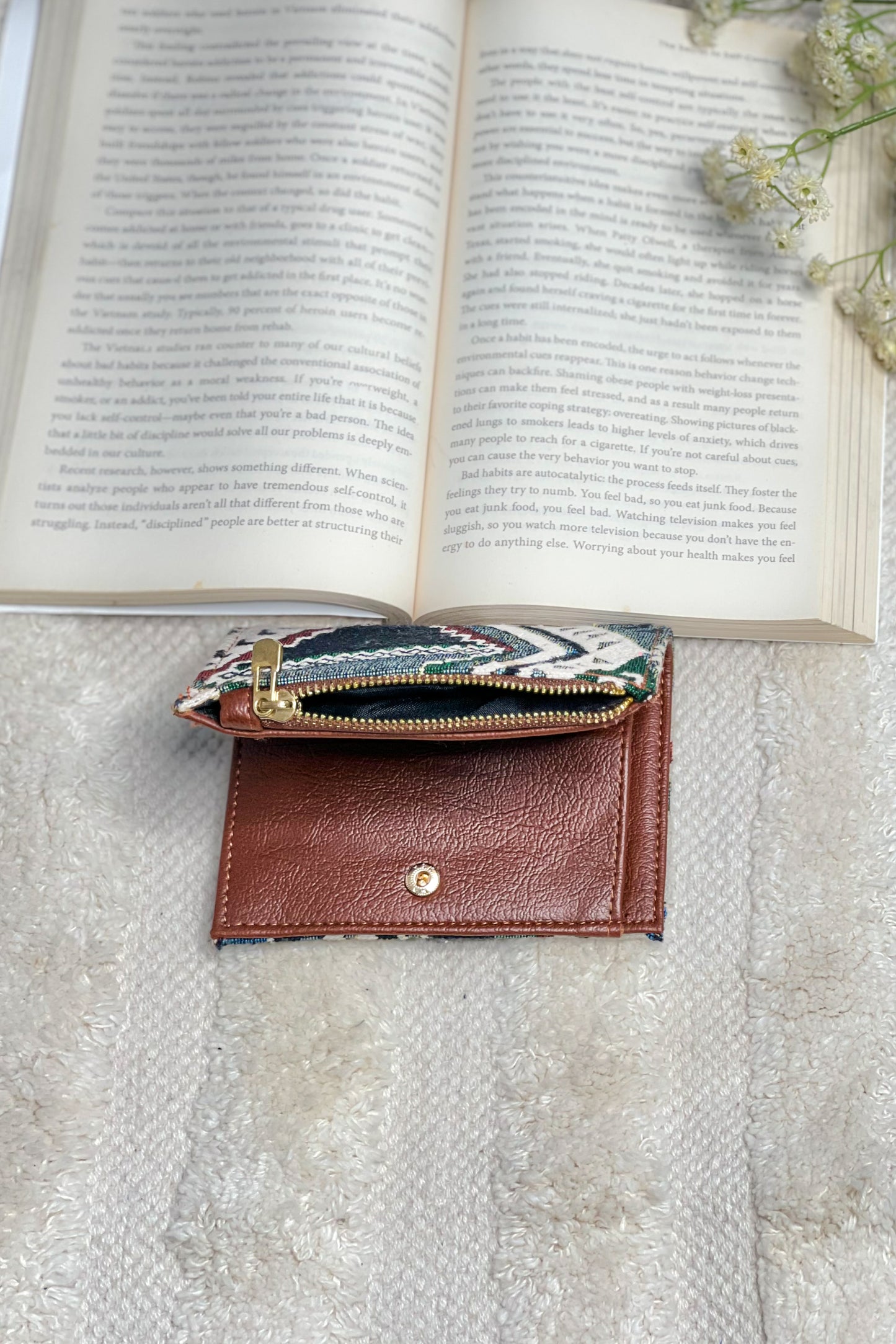Teal Mirage Mini Wallet