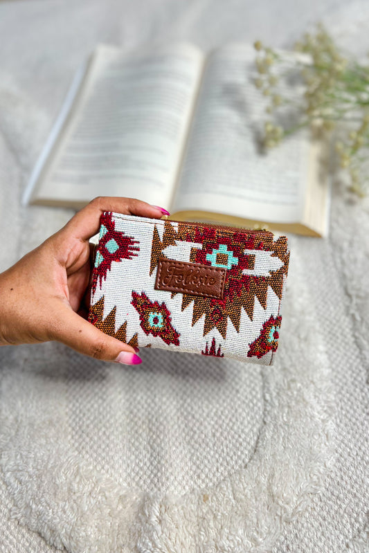 Crimson Charm Mini Wallet