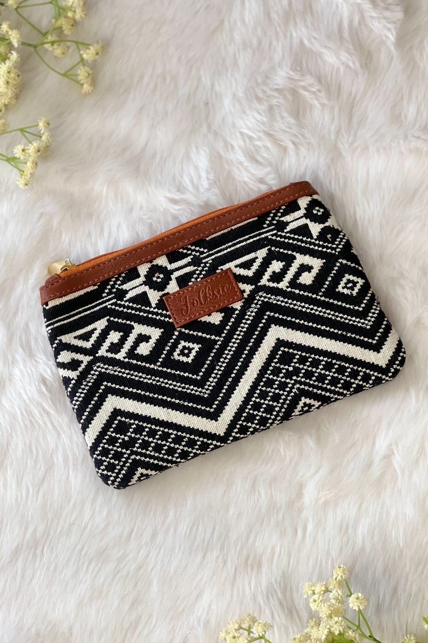 Black & Brown Tribal Utility Pouch