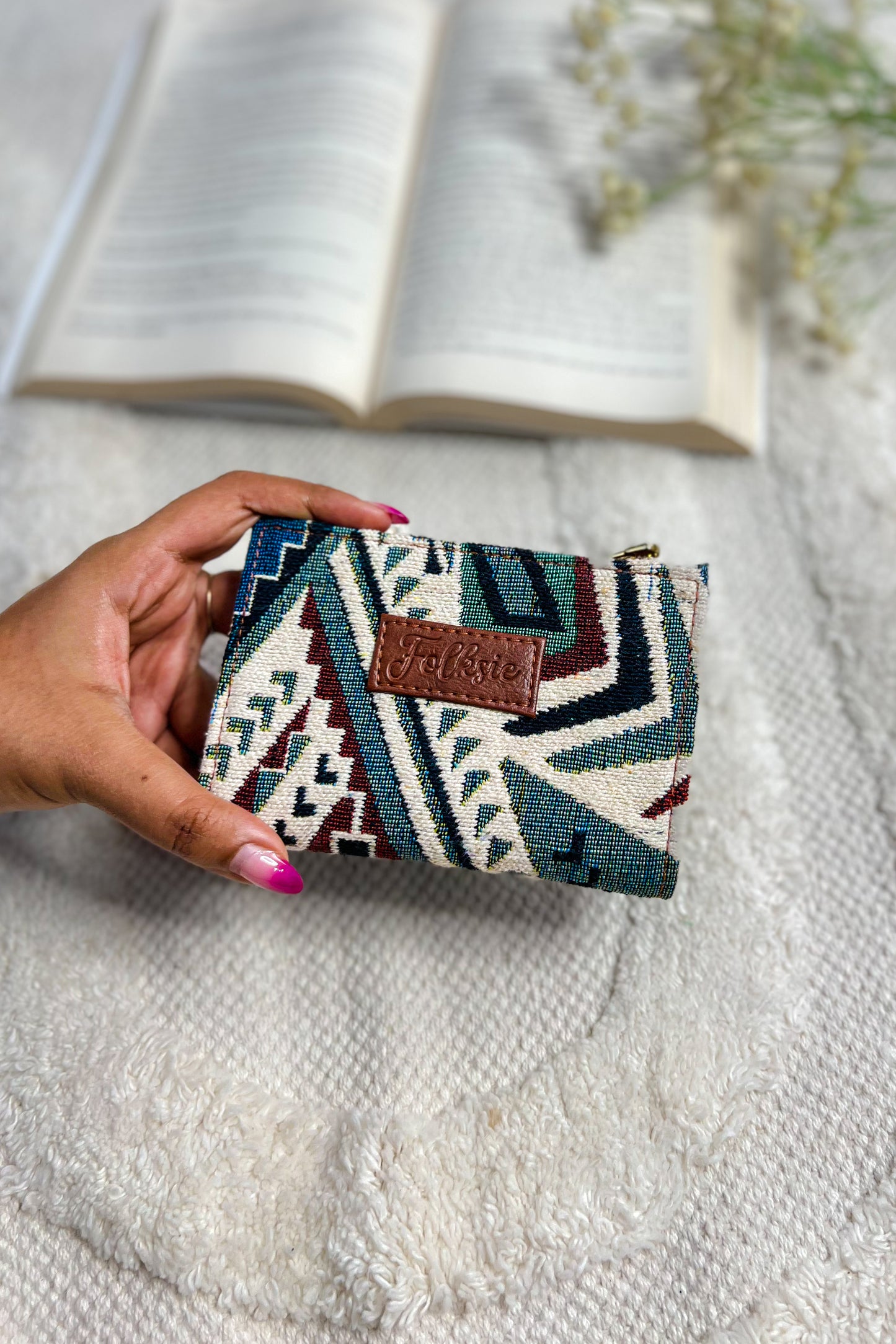 Teal Mirage Mini Wallet