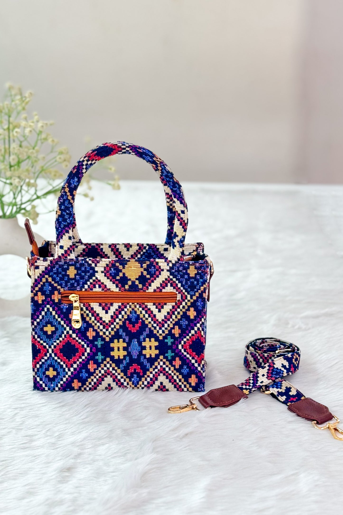 Boho Harmony Box Sling Bag