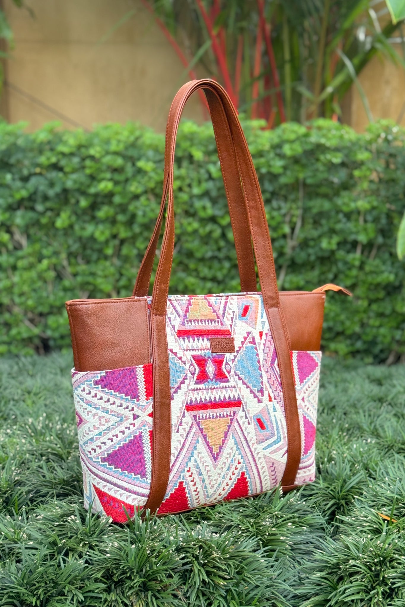 Purple Pyramid Daily Tote