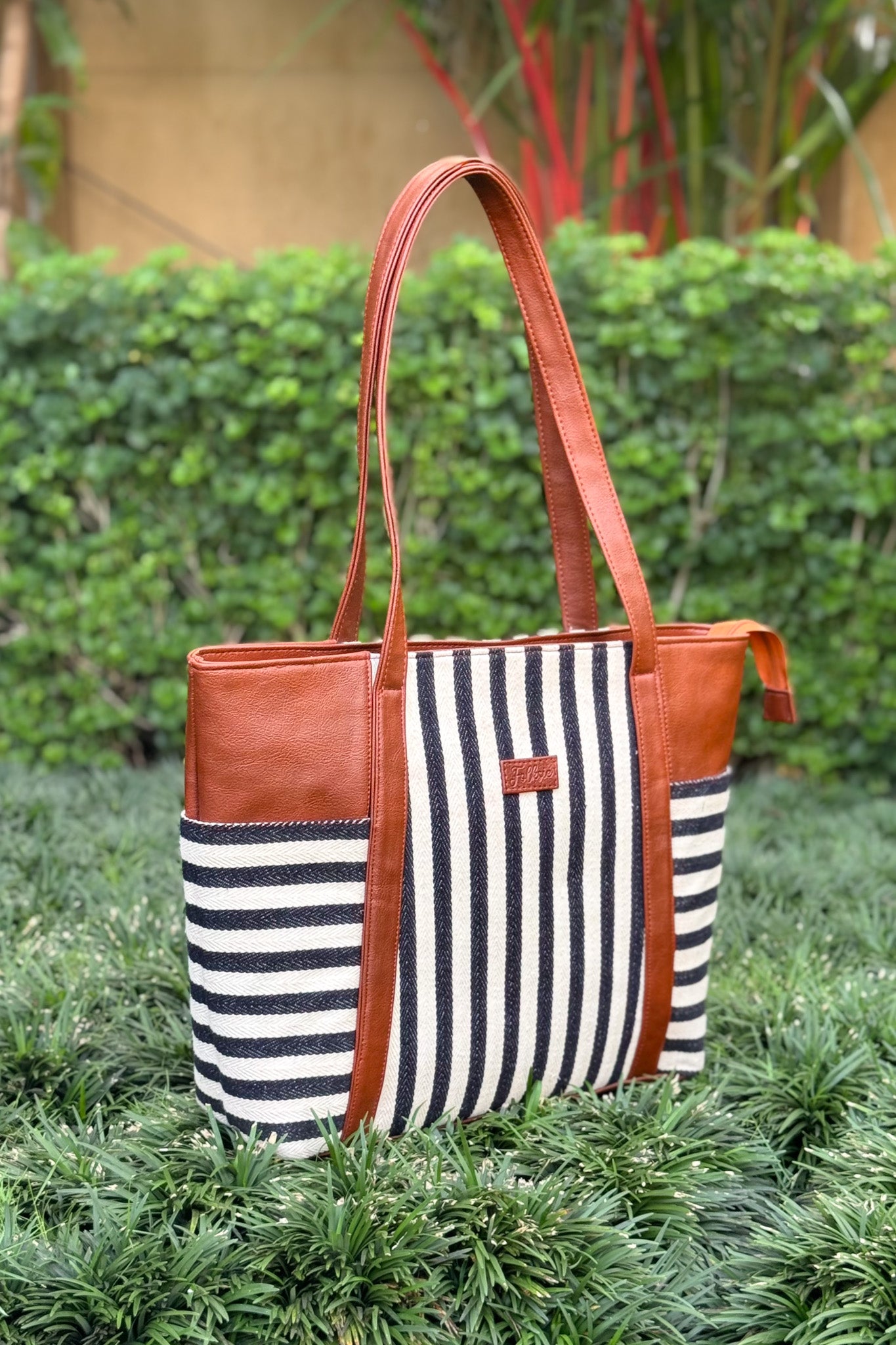 Striped Daily Tote