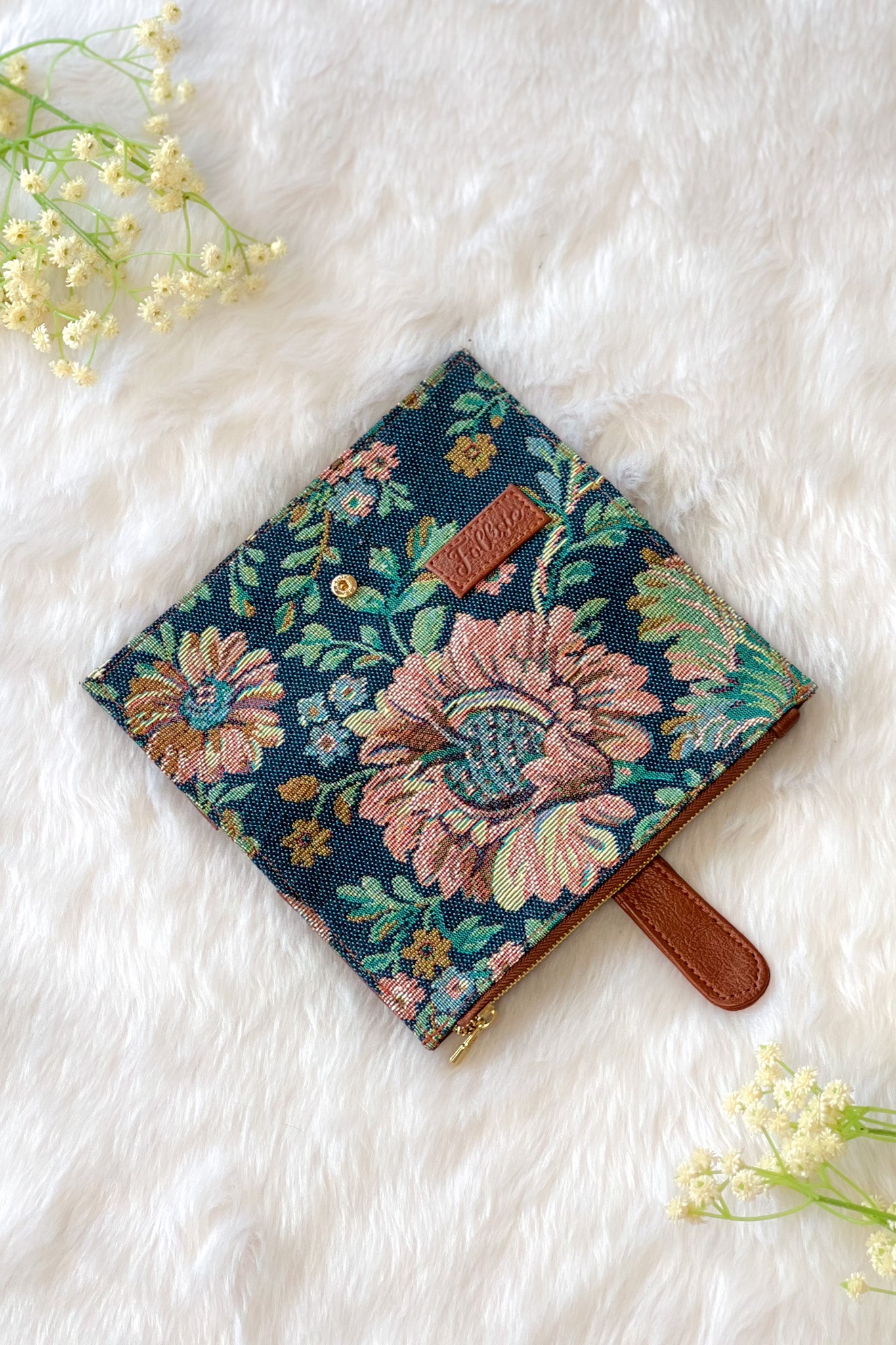 Denim Floral Wallet