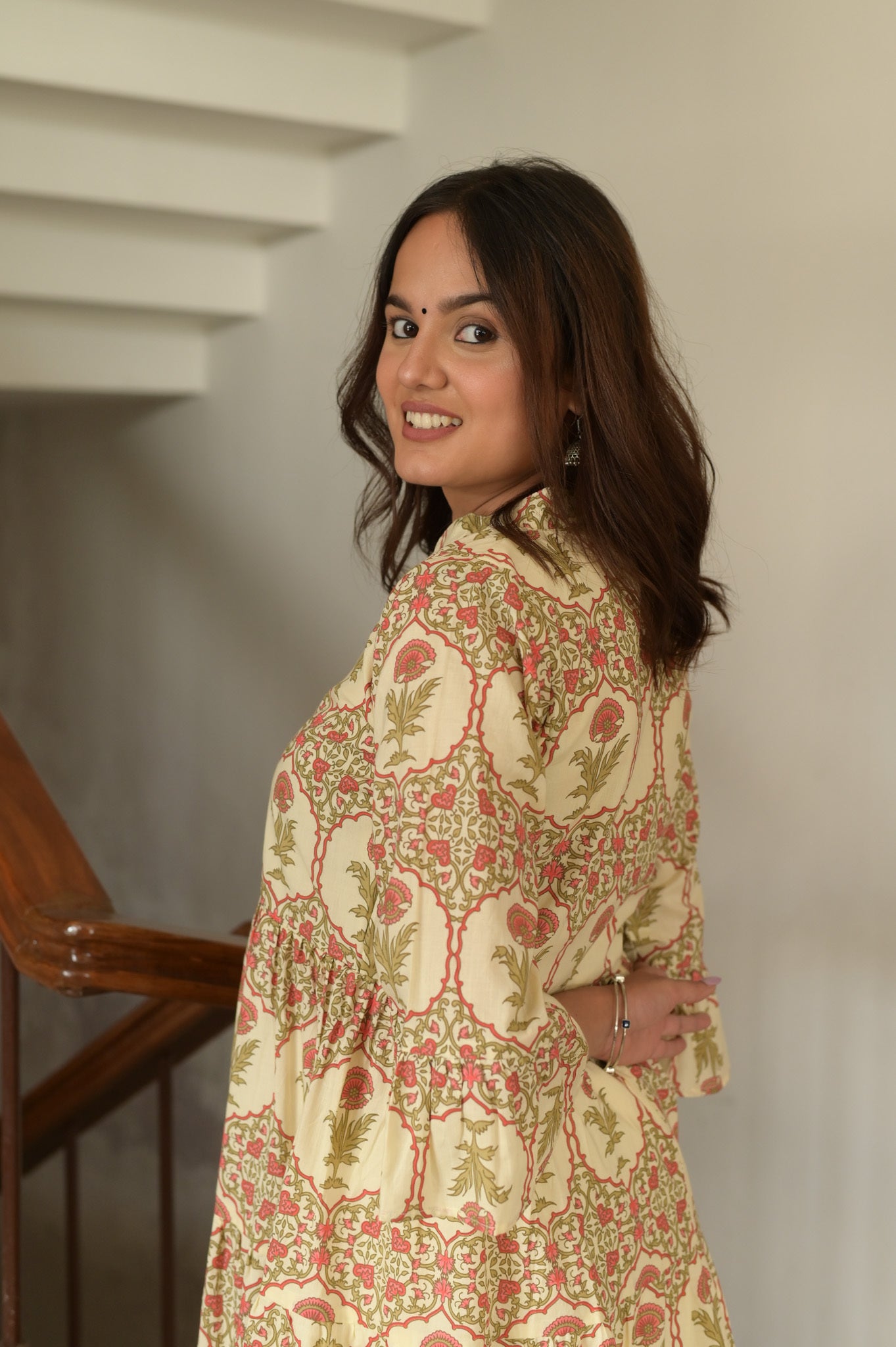 Off-White Mughal Dress