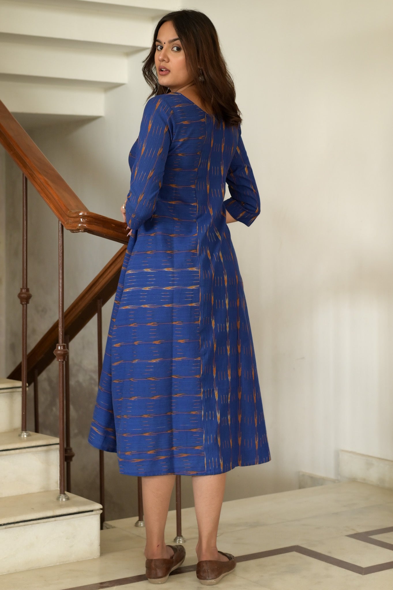 Royal Blue Ikat Dress