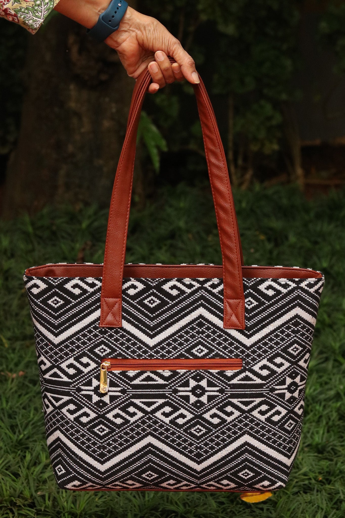 Tribal Tote Bag - Black