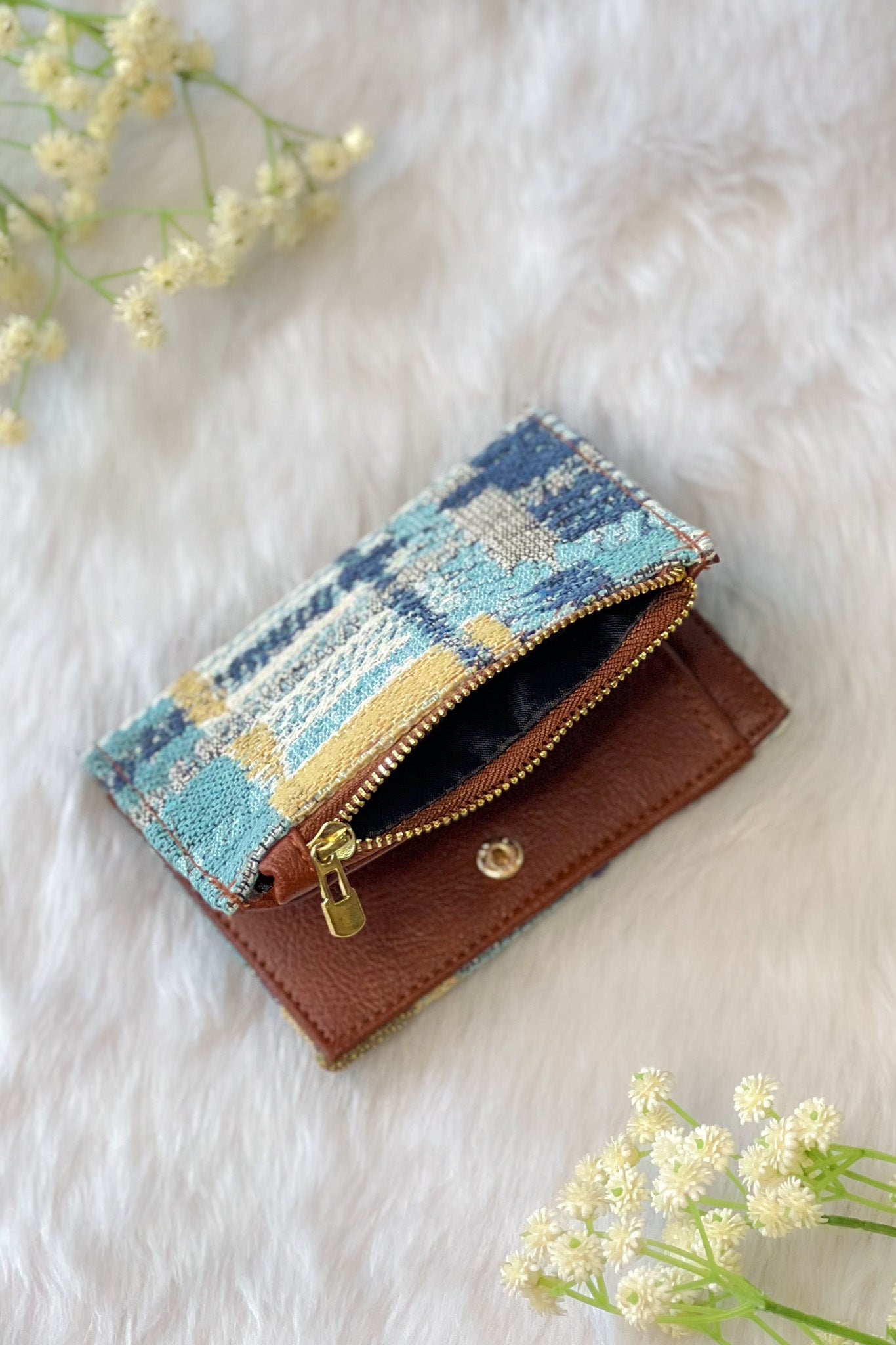 Vintage Blue Mini Wallet