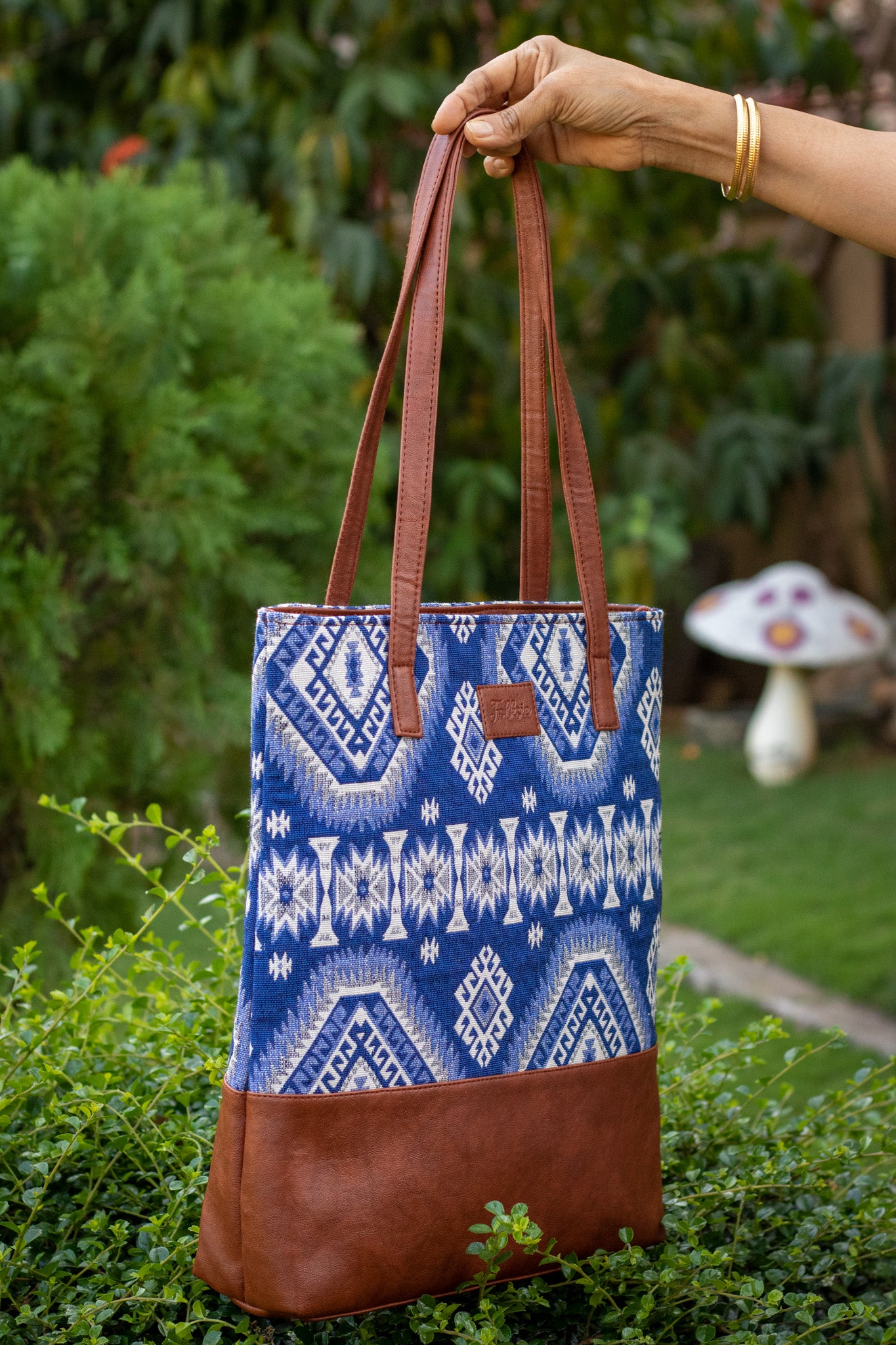 All Purpose Tote - Blue Aztec