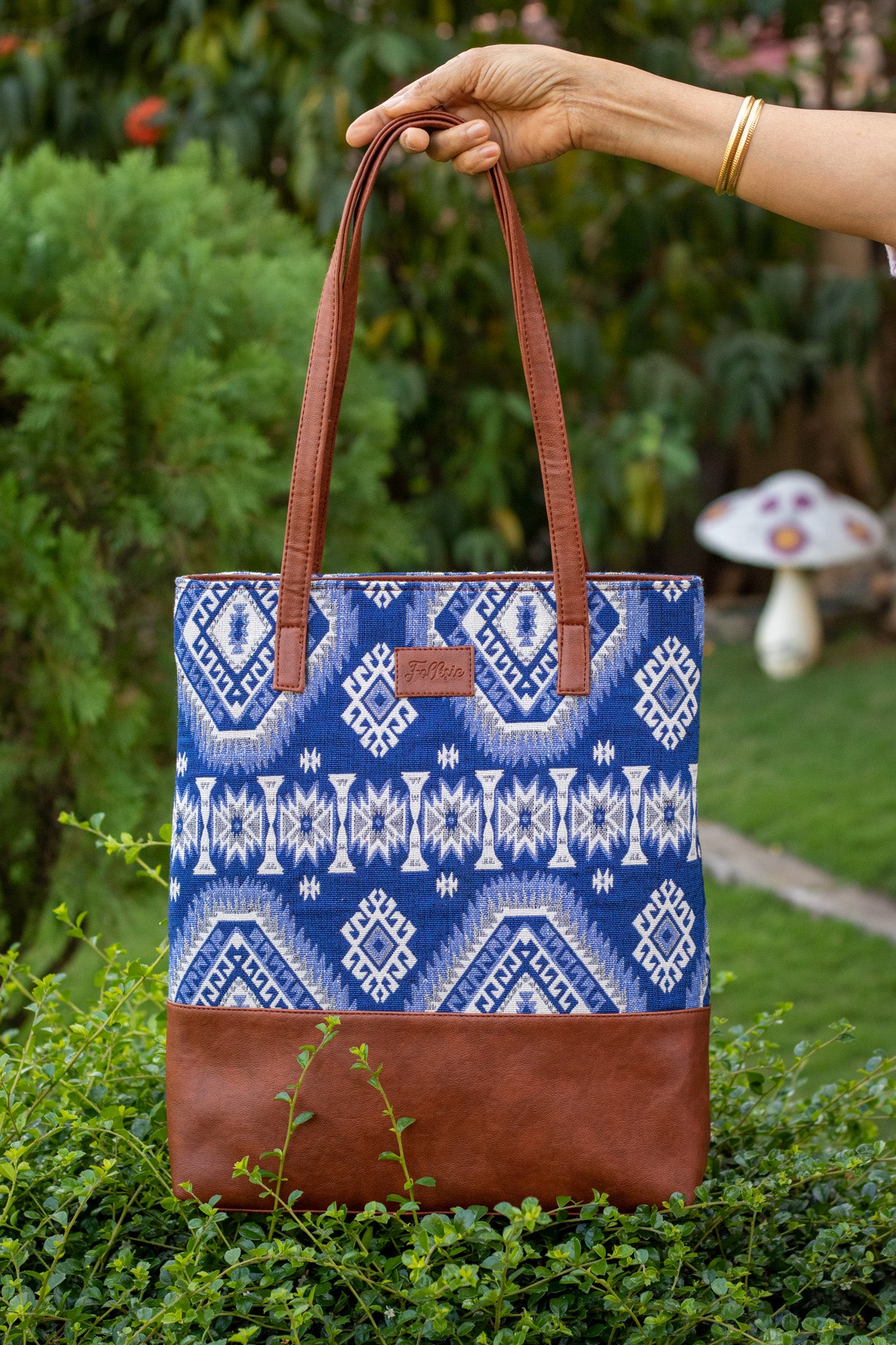 All Purpose Tote - Blue Aztec