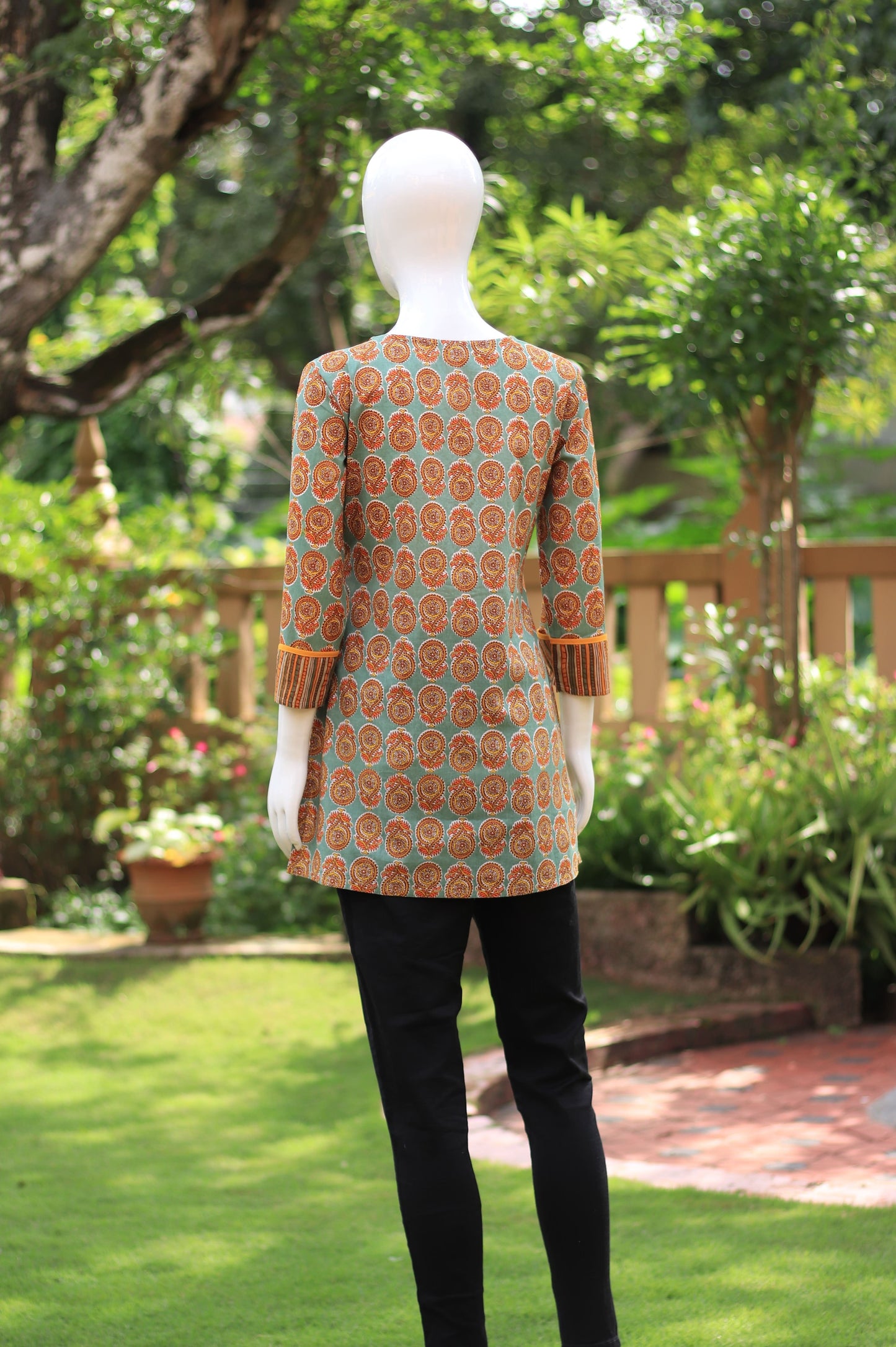 Multi-coloured Block Printed Tunic