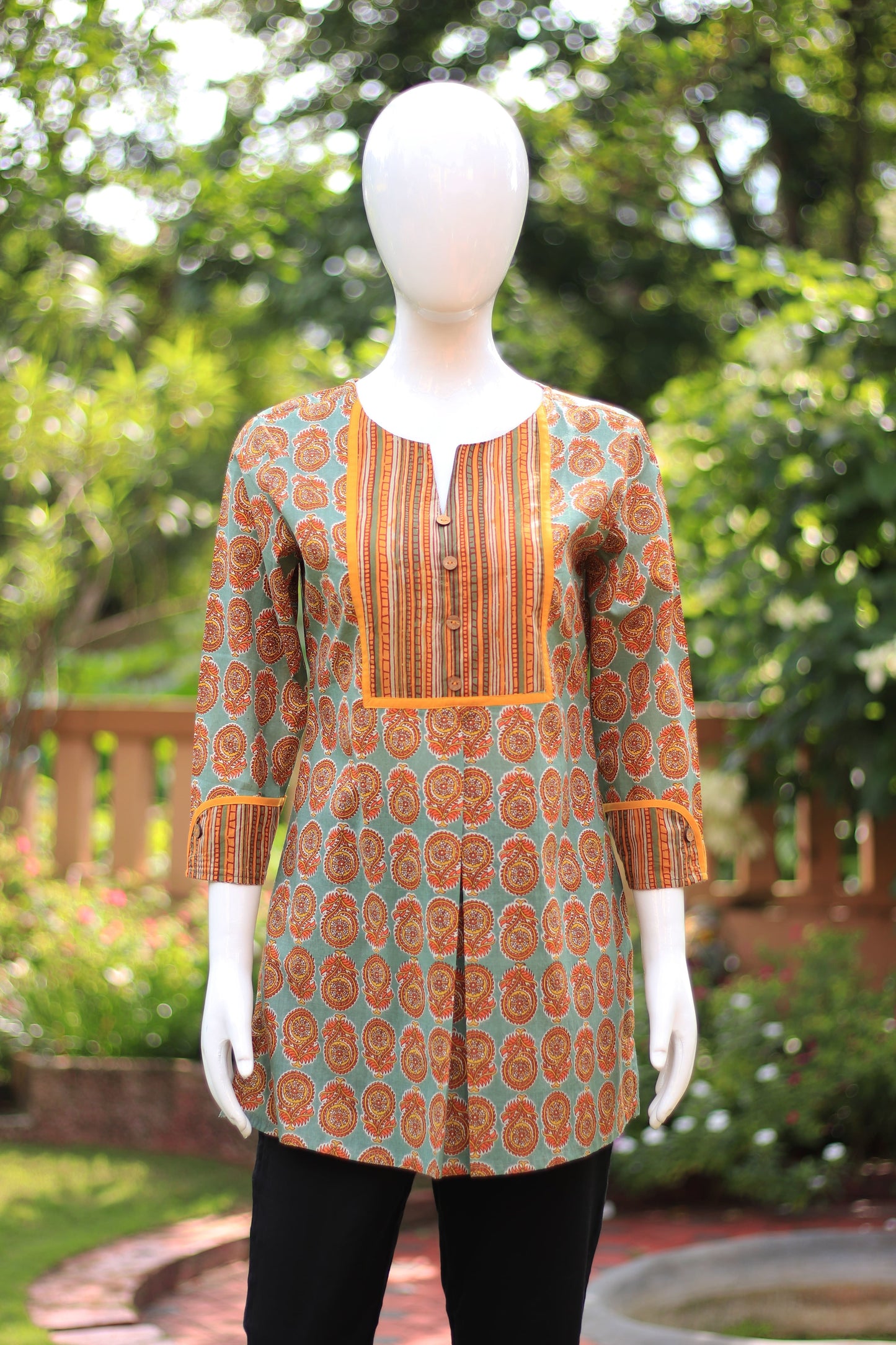 Multi-coloured Block Printed Tunic