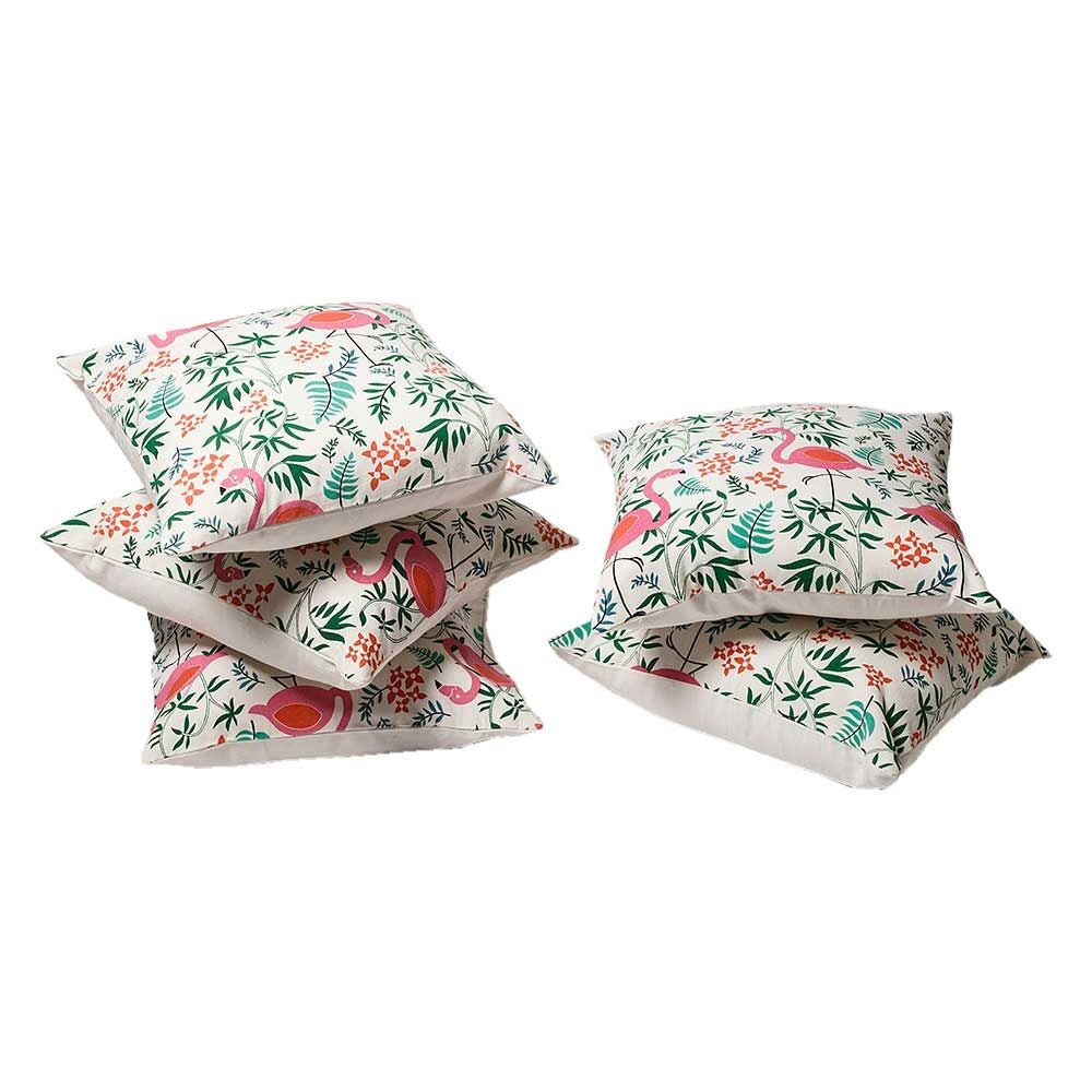 The Flamingo Garden Cushion Covers (Set of 5)